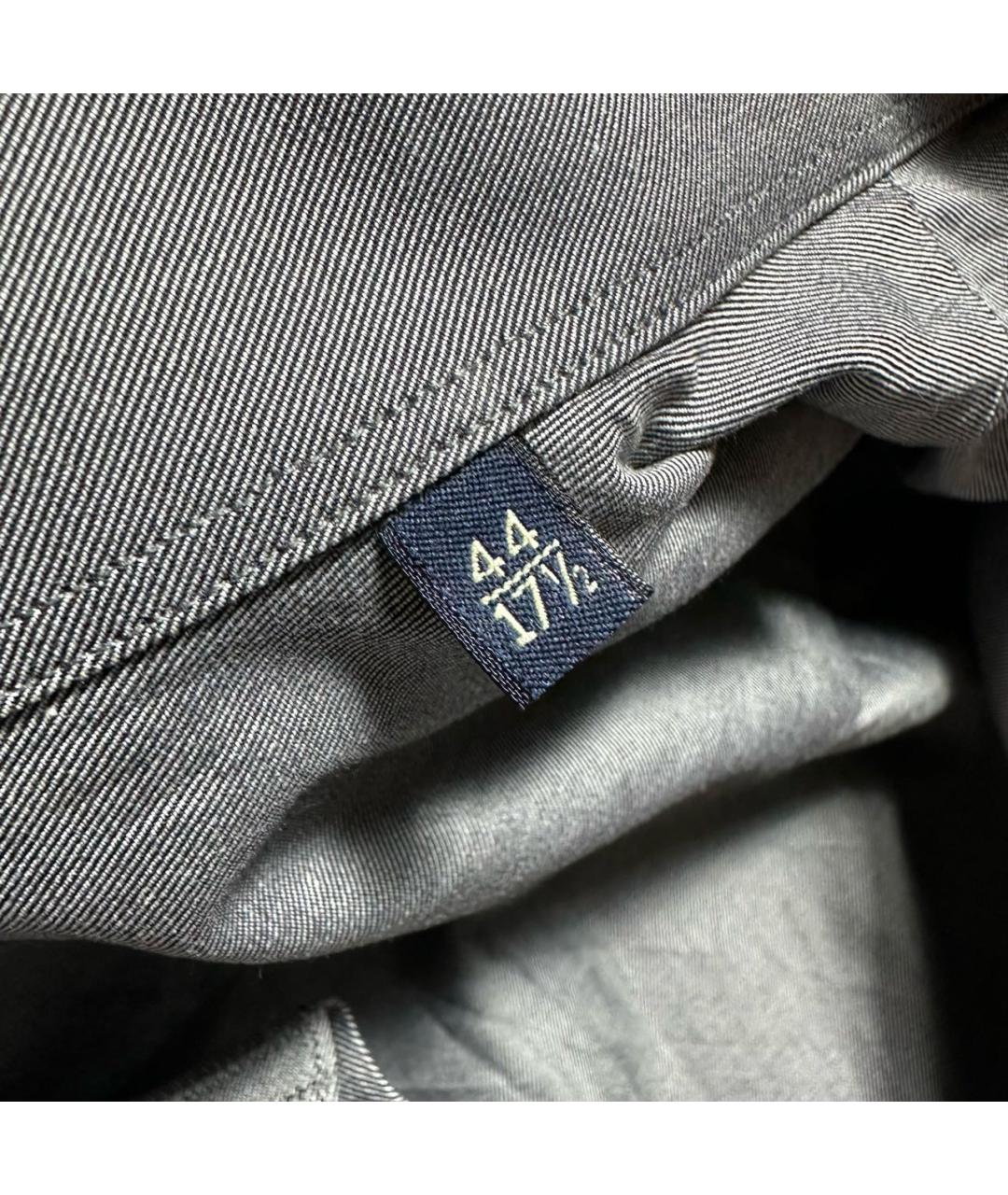 CANALI Серебряная хлопковая кэжуал рубашка, фото 5