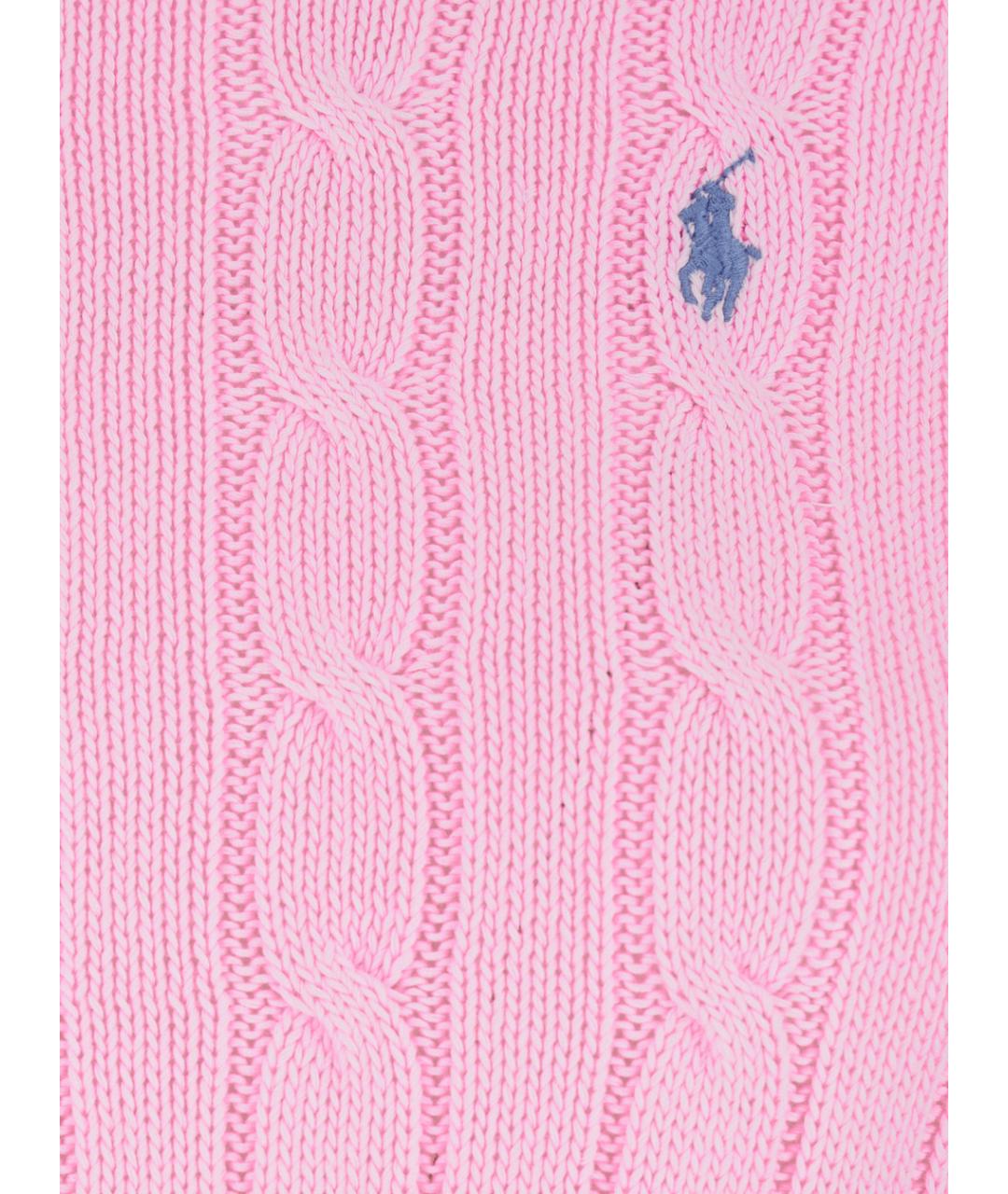 POLO RALPH LAUREN Розовый хлопковый джемпер / свитер, фото 3