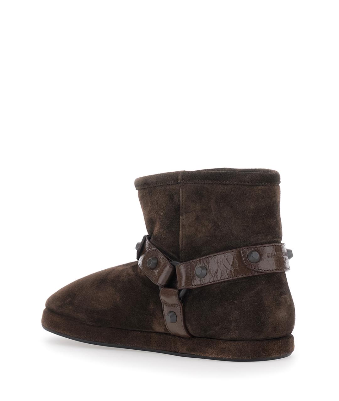 BALENCIAGA Коричневые замшевые ботинки, фото 3