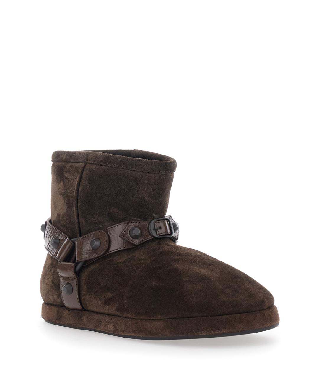 BALENCIAGA Коричневые замшевые ботинки, фото 2