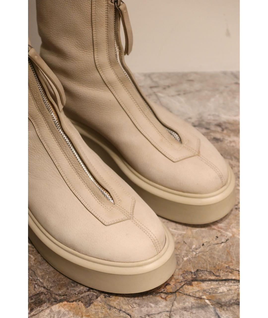 THE ROW Бежевые нубуковые ботинки, фото 2