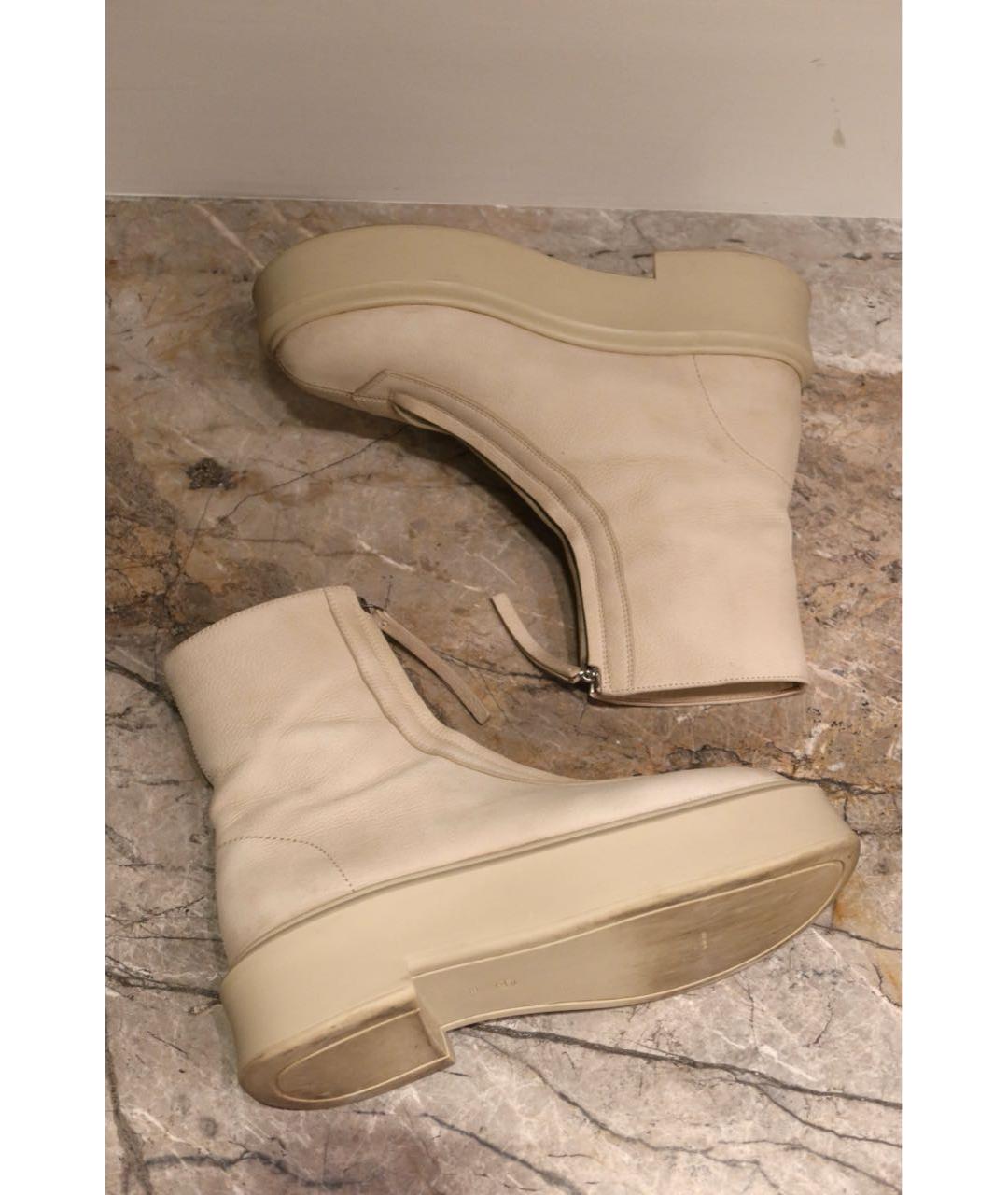 THE ROW Бежевые нубуковые ботинки, фото 4