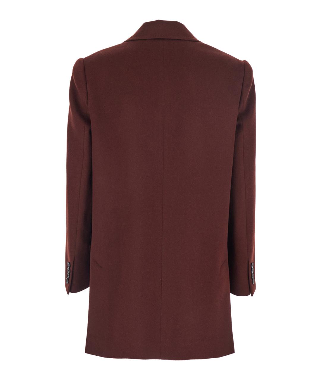 MAX MARA Бордовый шерстяной жакет/пиджак, фото 2