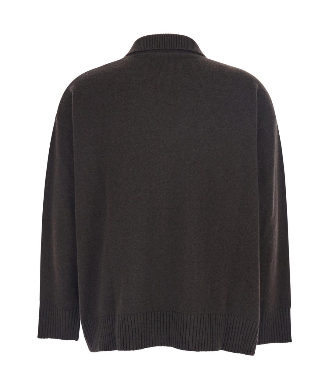 ANTONELLI Коричневый шерстяной джемпер / свитер, фото 2