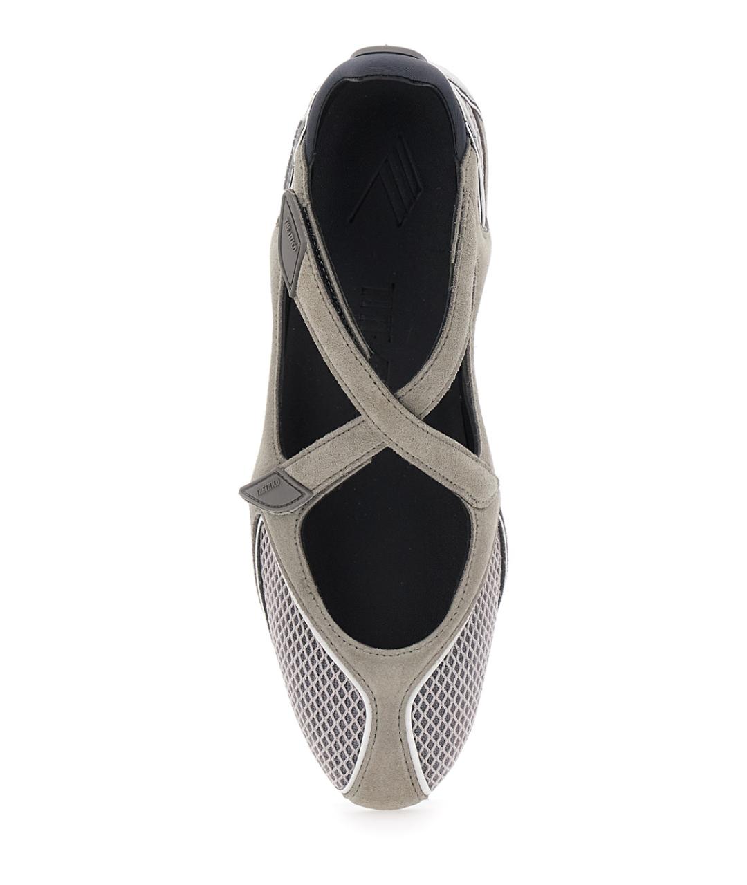 THE ATTICO Серые балетки, фото 4