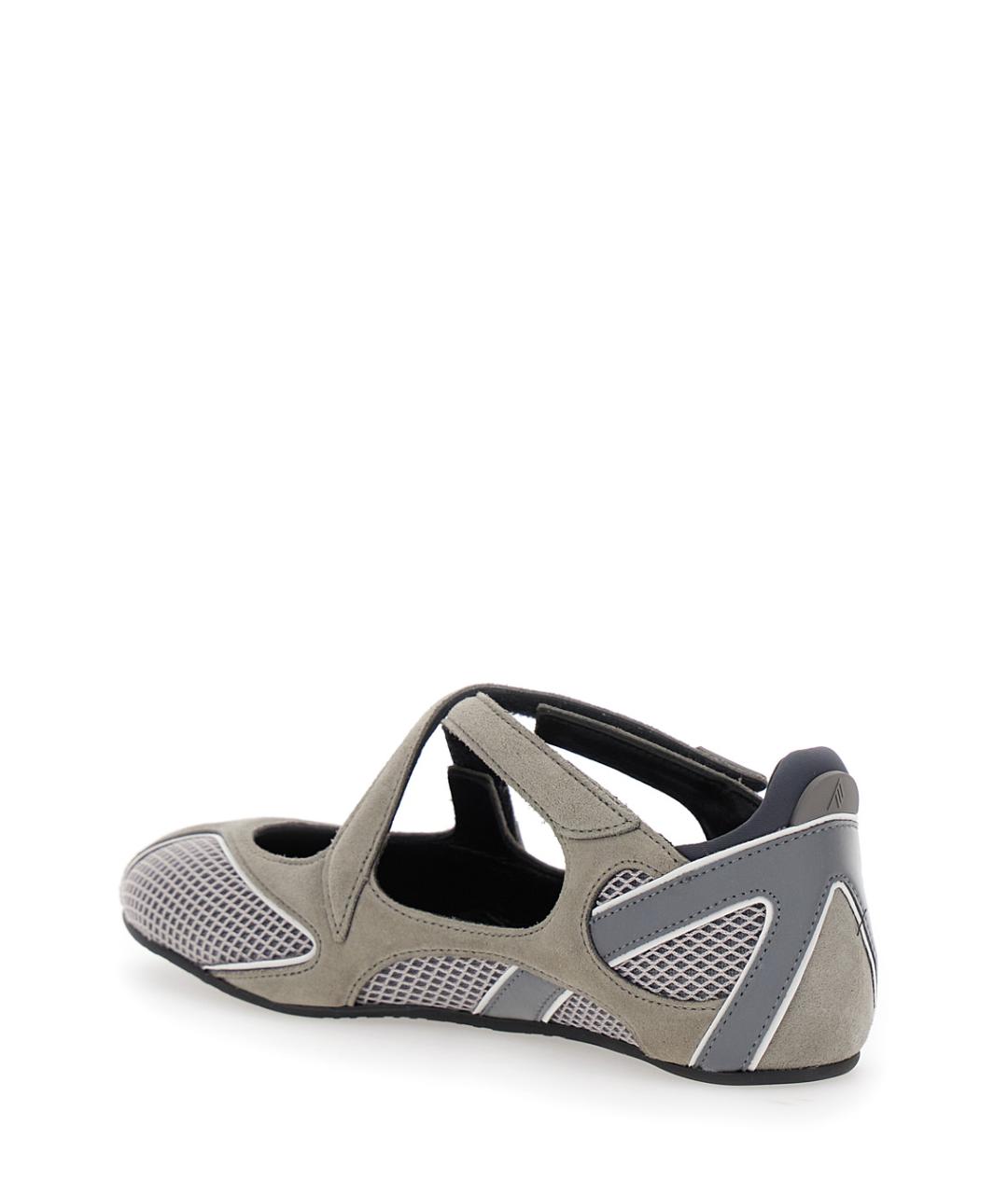 THE ATTICO Серые балетки, фото 3