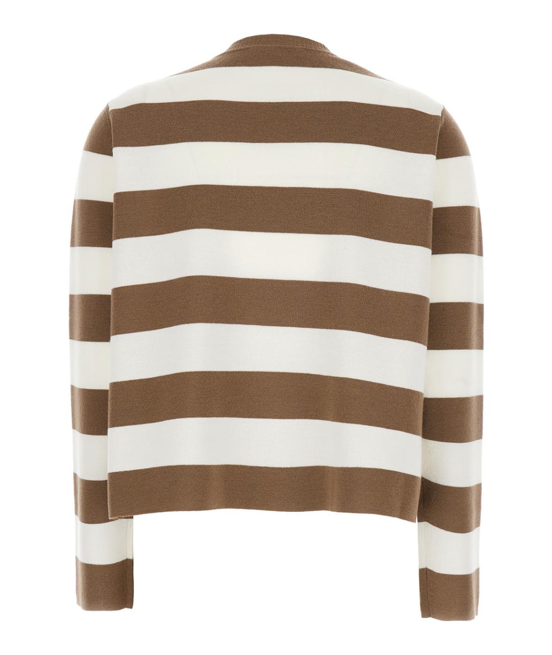 MAX MARA Бежевый шерстяной джемпер / свитер, фото 2