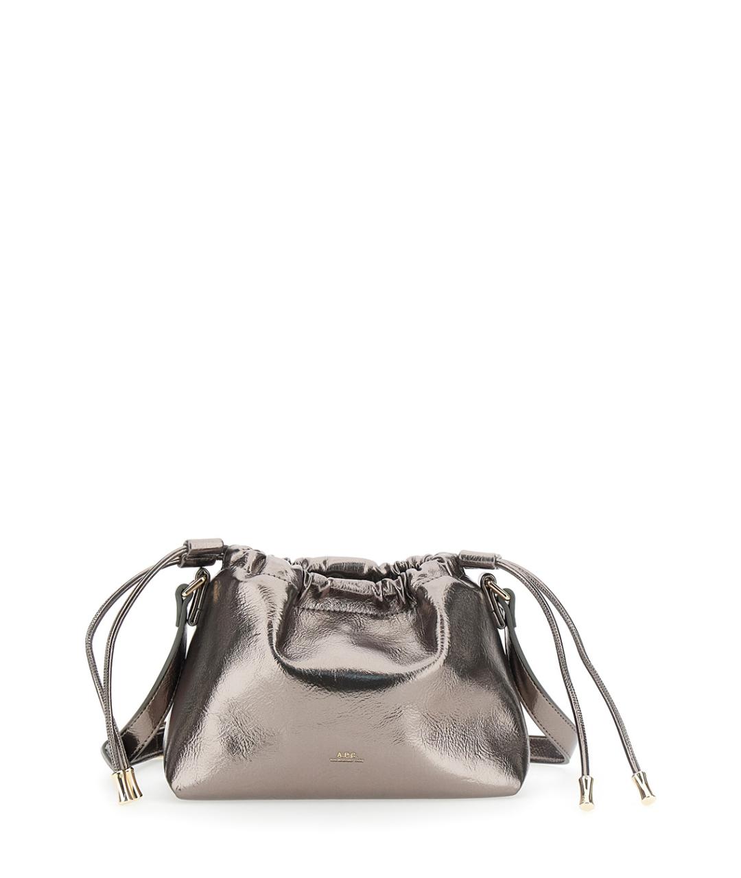 A.P.C. Серебряная сумка через плечо из искусственной кожи, фото 1