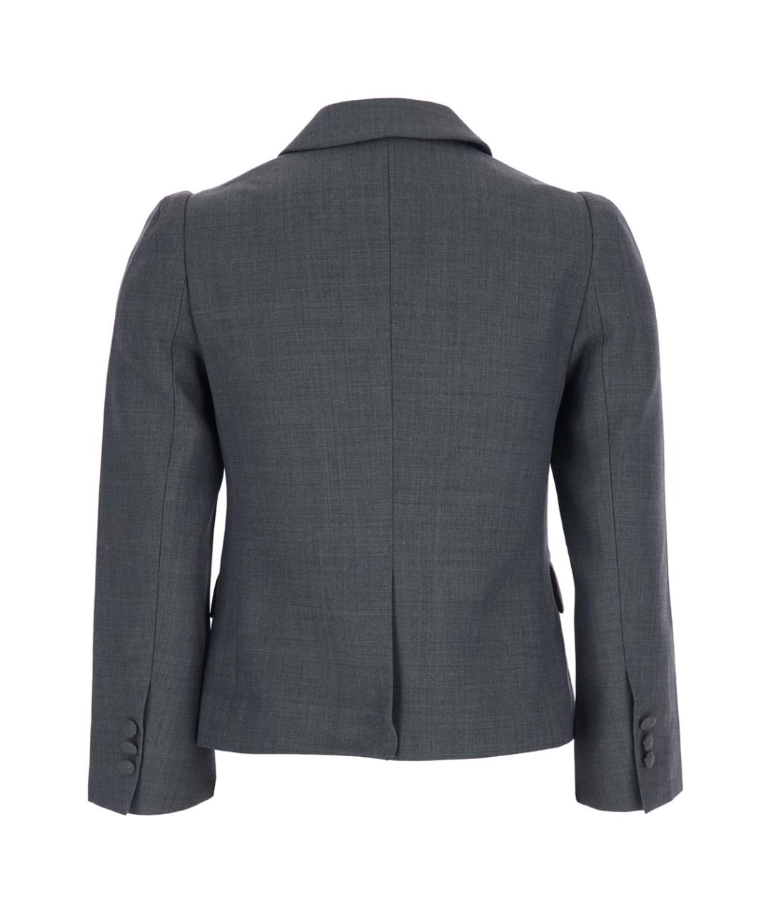 SHUSHU/TONG Серый полиэстеровый жакет/пиджак, фото 2