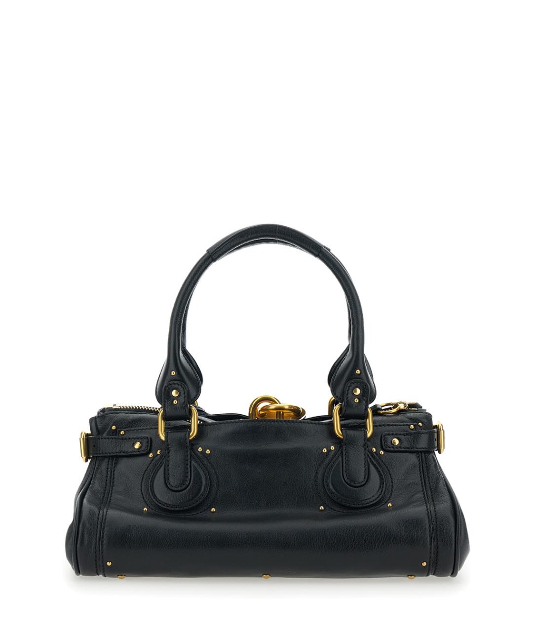 CHLOE Черная кожаная сумка через плечо, фото 2