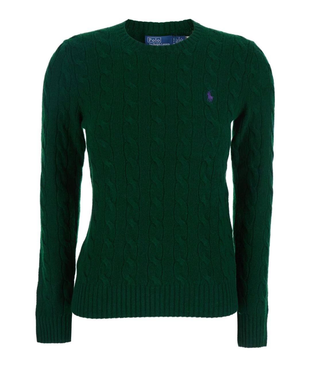 POLO RALPH LAUREN Зеленый шерстяной джемпер / свитер, фото 1