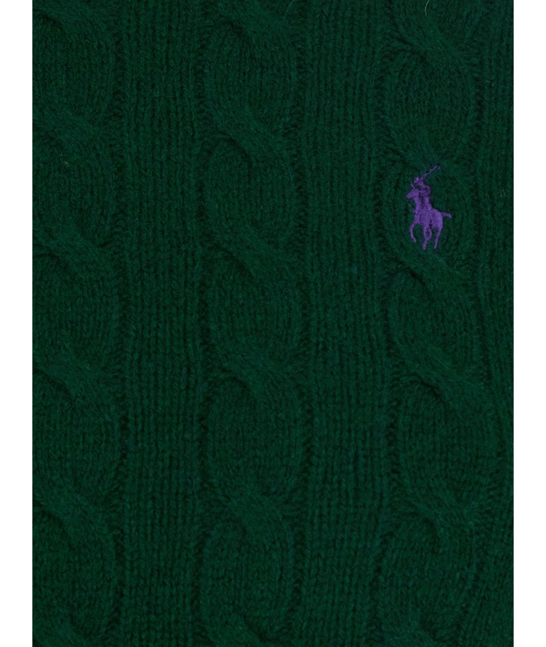 POLO RALPH LAUREN Зеленый шерстяной джемпер / свитер, фото 3