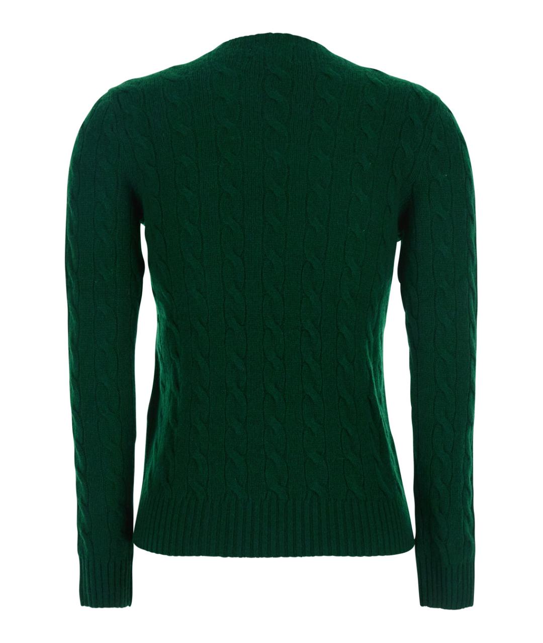POLO RALPH LAUREN Зеленый шерстяной джемпер / свитер, фото 2