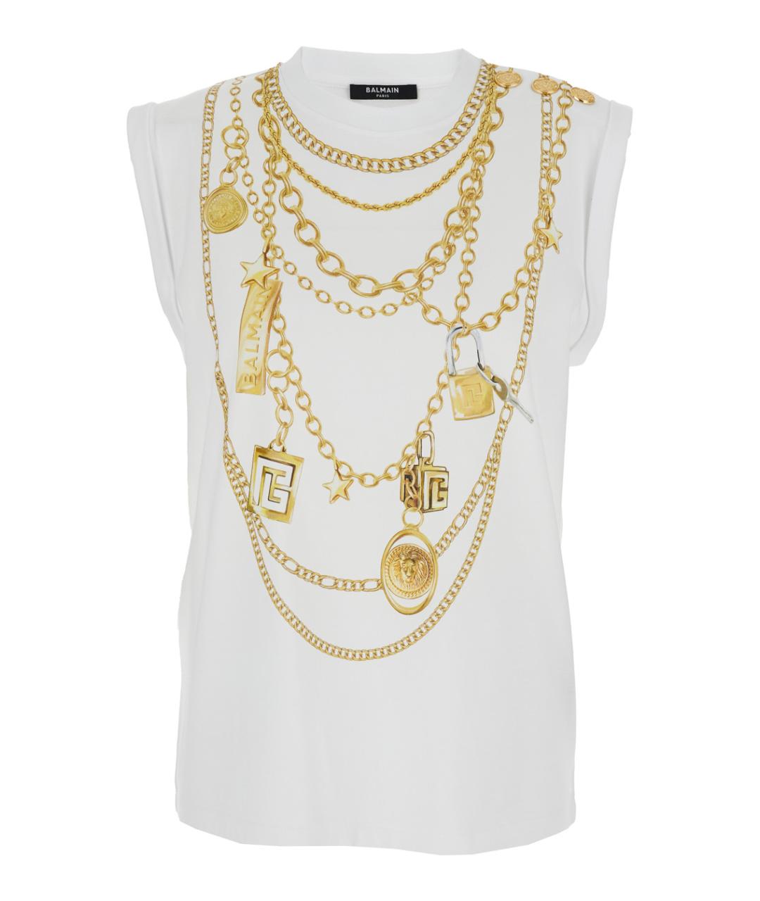 BALMAIN Белая хлопковая блузы, фото 1