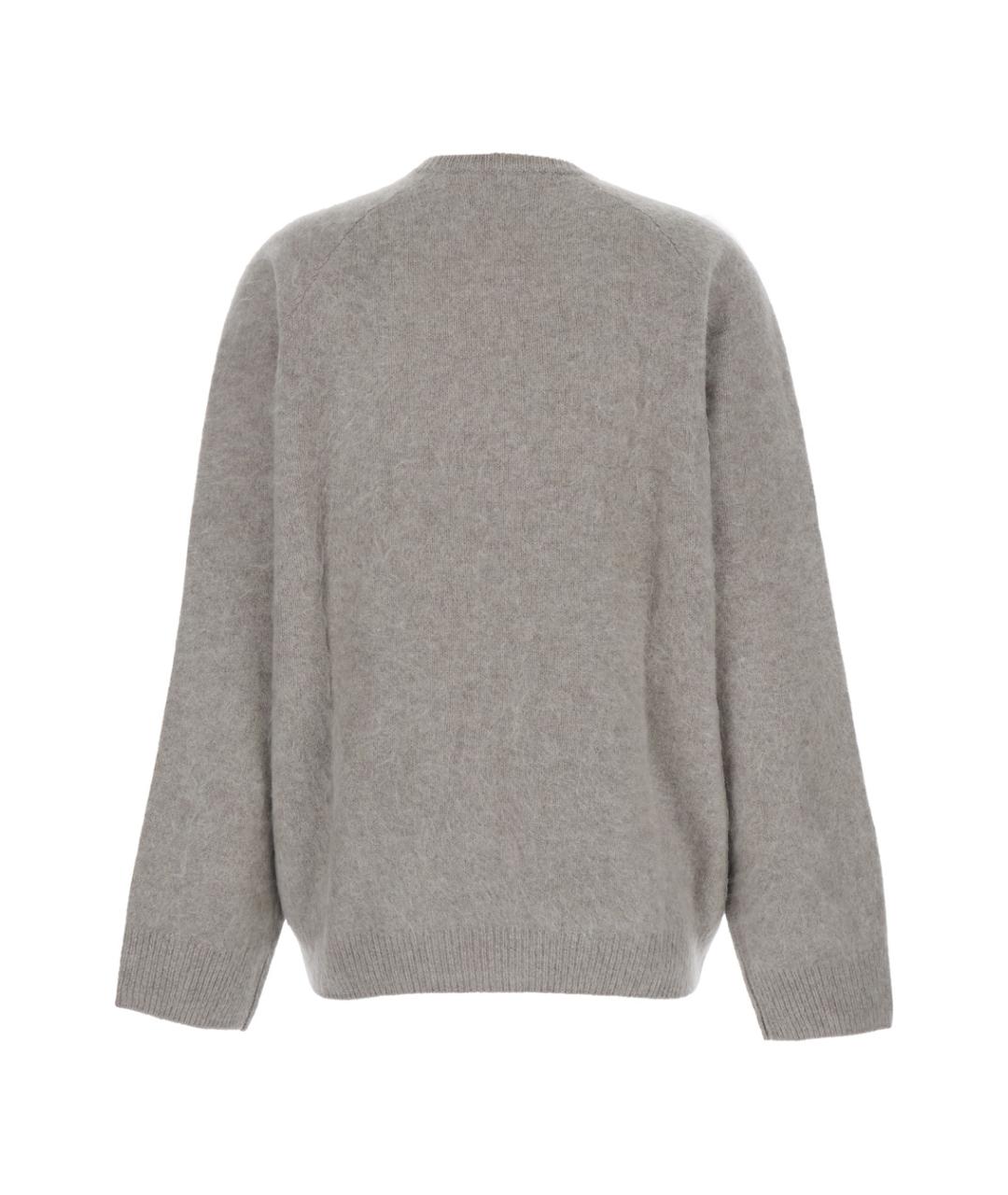 SOFT GOAT Серый кашемировый джемпер / свитер, фото 2