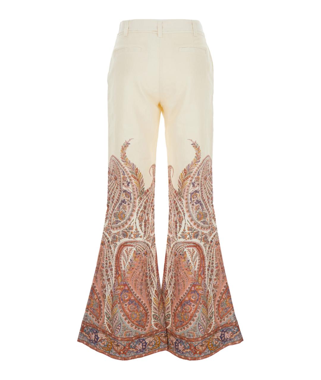 ZIMMERMANN Мульти льняные брюки широкие, фото 1