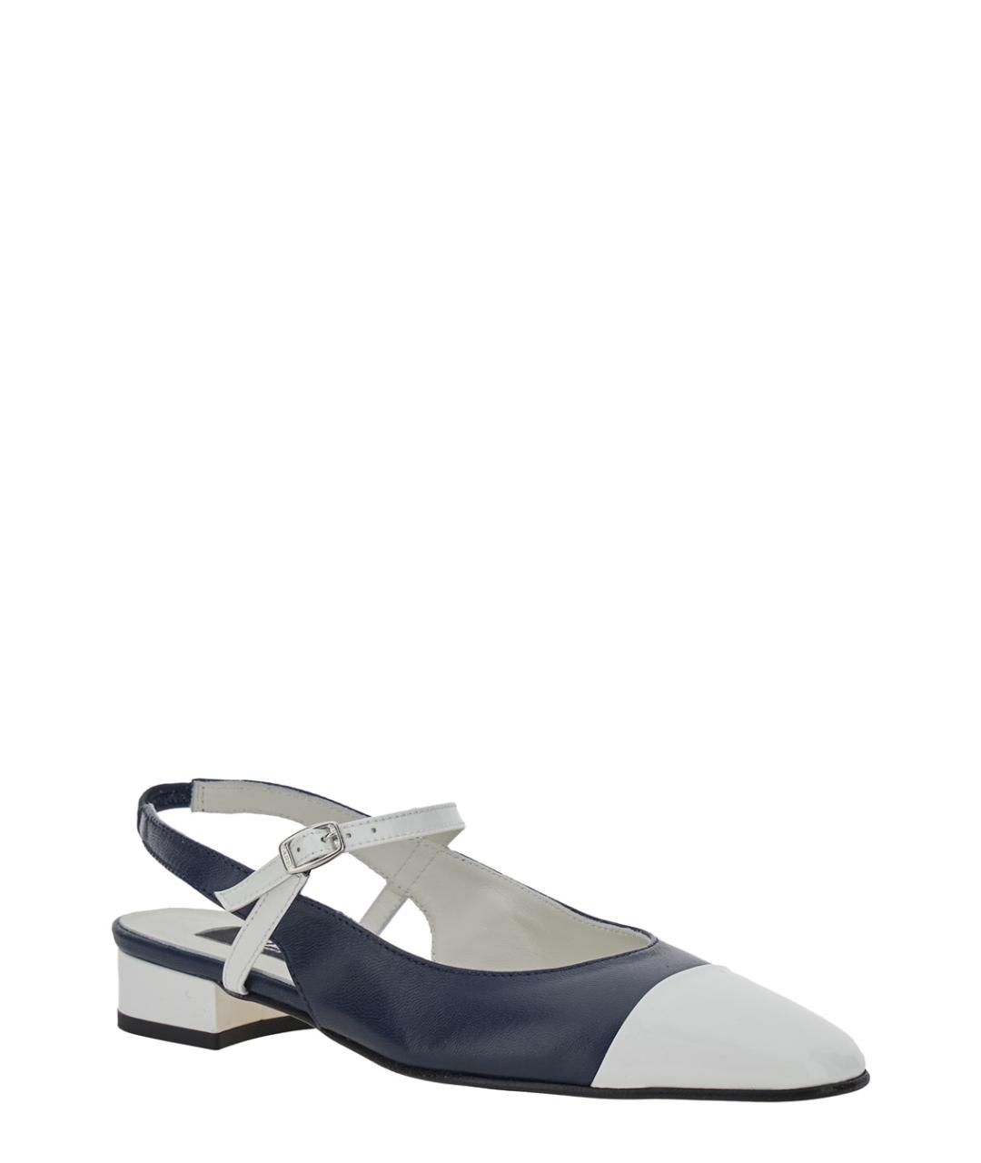 CAREL Синие кожаные балетки, фото 2