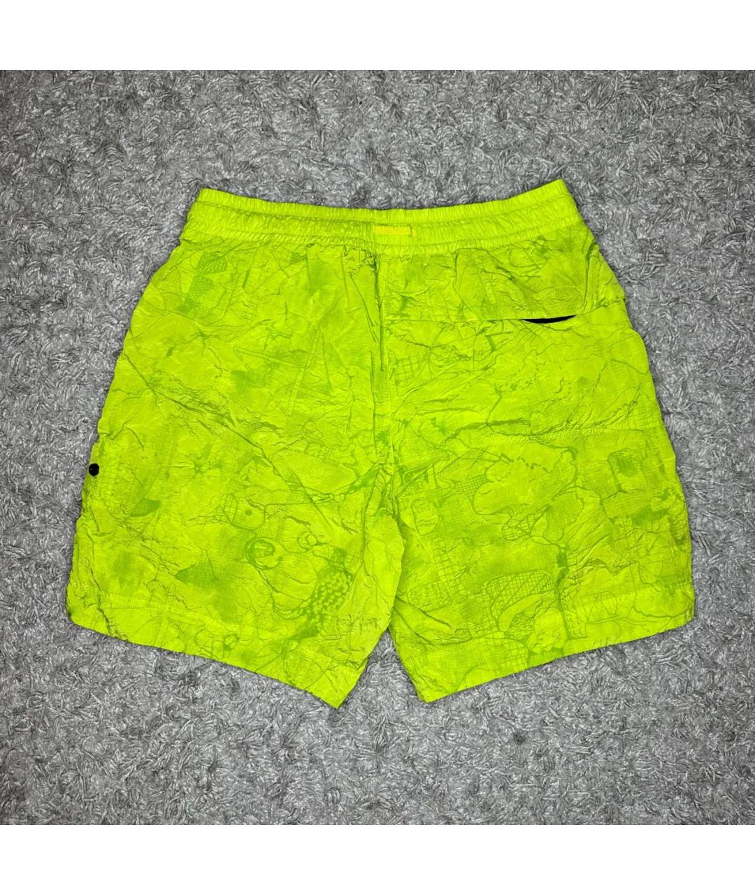 STONE ISLAND SHADOW PROJECT Салатовые полиэстеровые шорты, фото 4