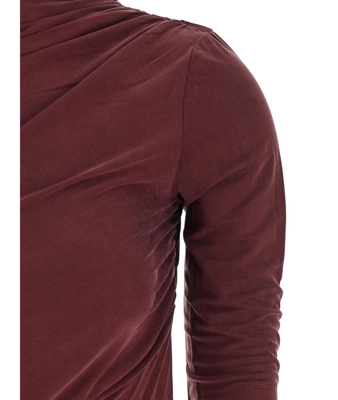 THE ANDAMANE Бордовое вечернее платье, фото 3