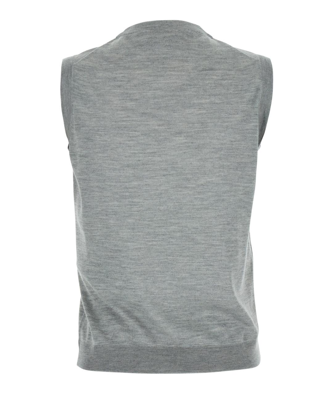 GUCCI Серый кашемировый джемпер / свитер, фото 2