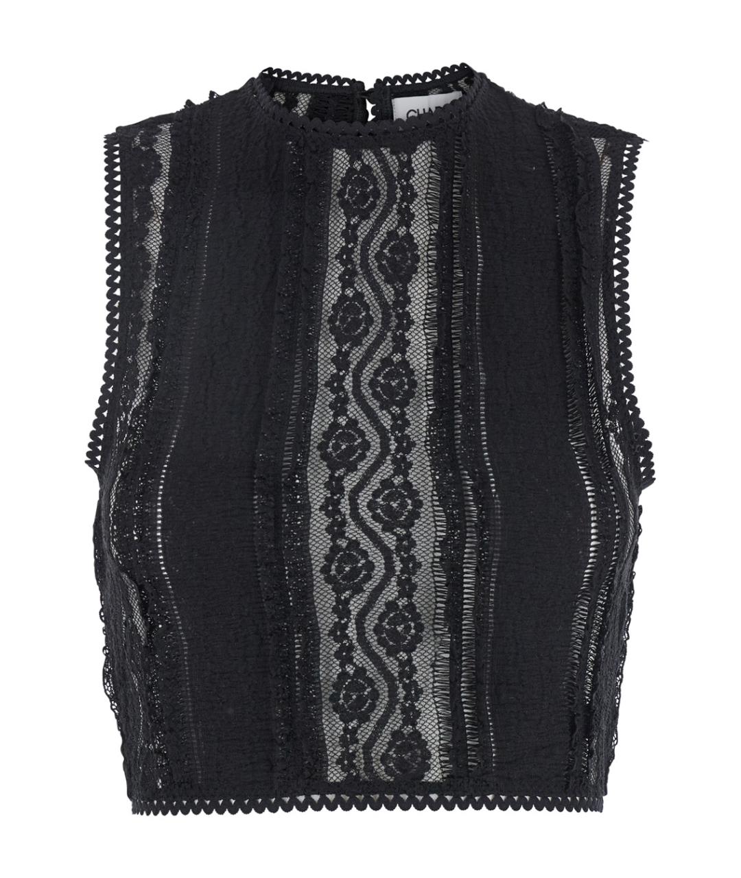 CHARO RUIZ Черная хлопковая блузы, фото 1