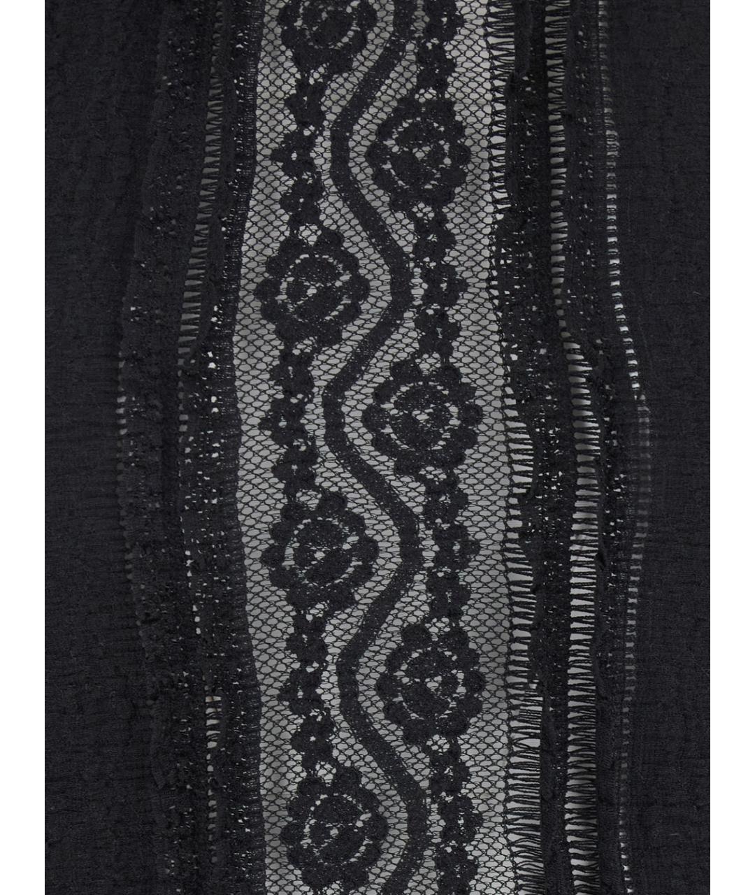 CHARO RUIZ Черная хлопковая блузы, фото 3