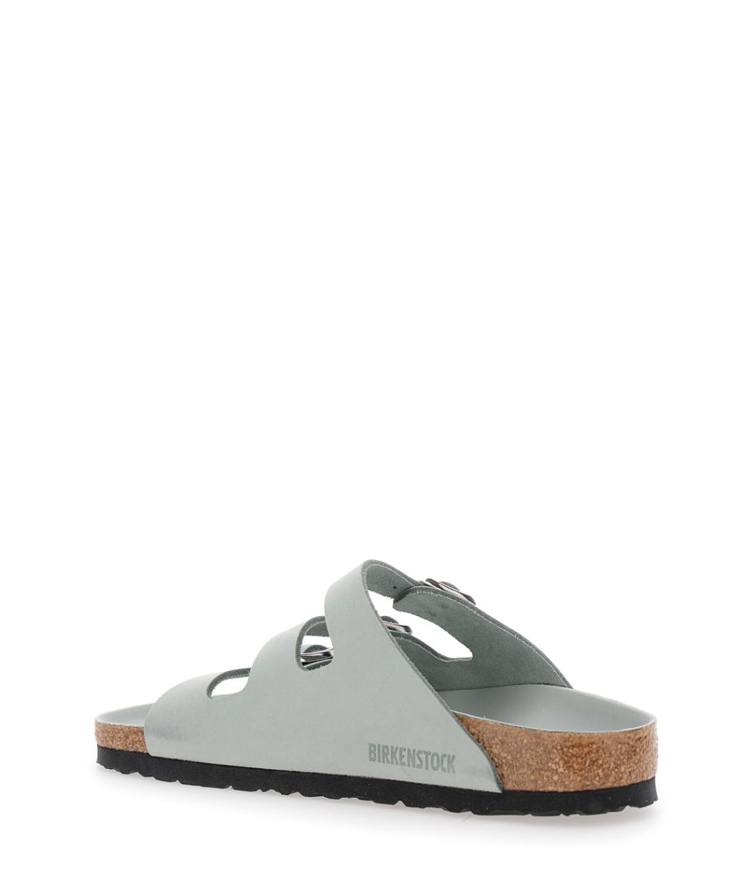 BIRKENSTOCK Зеленые кожаные сандалии, фото 2