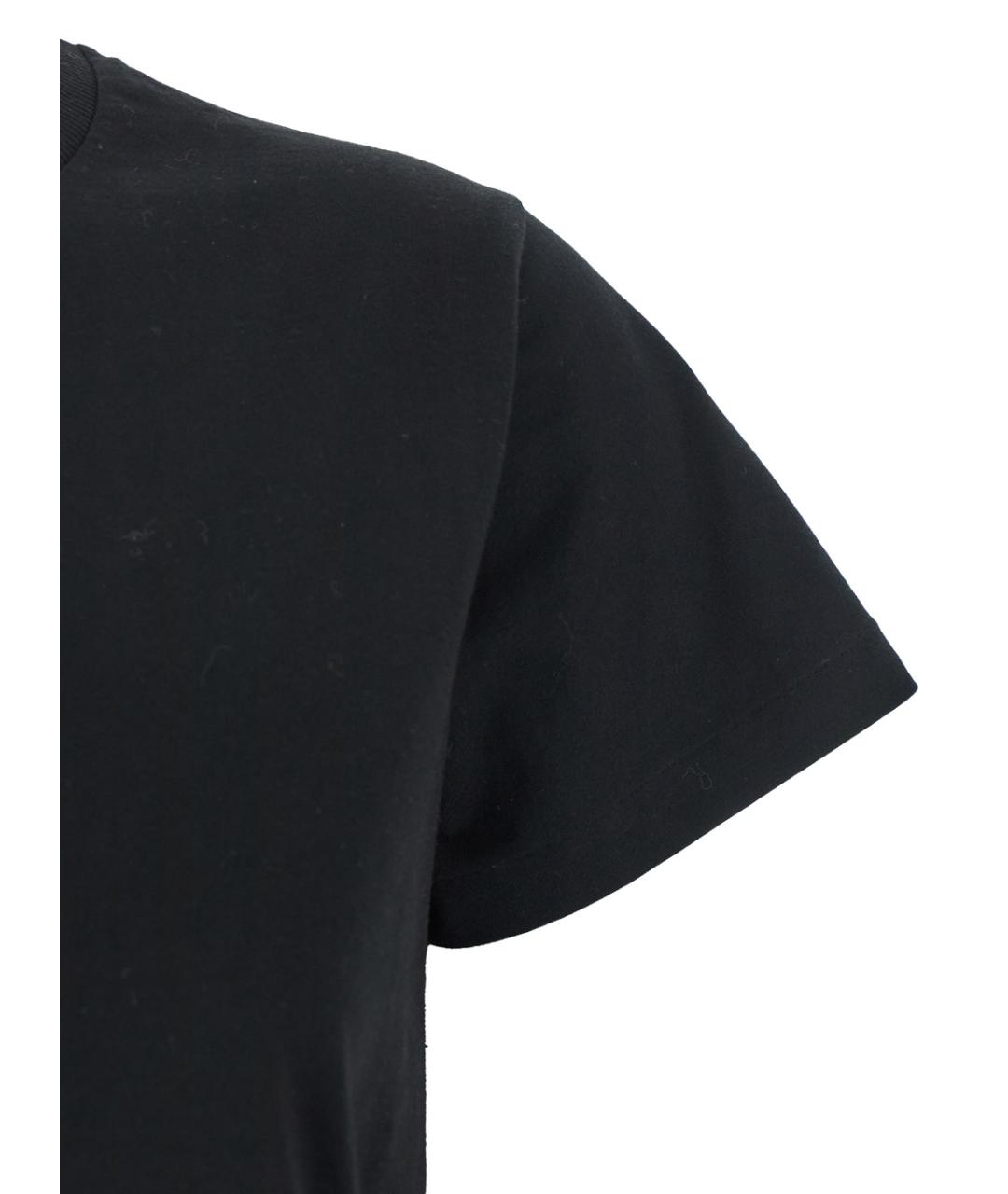 THE ROW Черная хлопковая футболка, фото 3