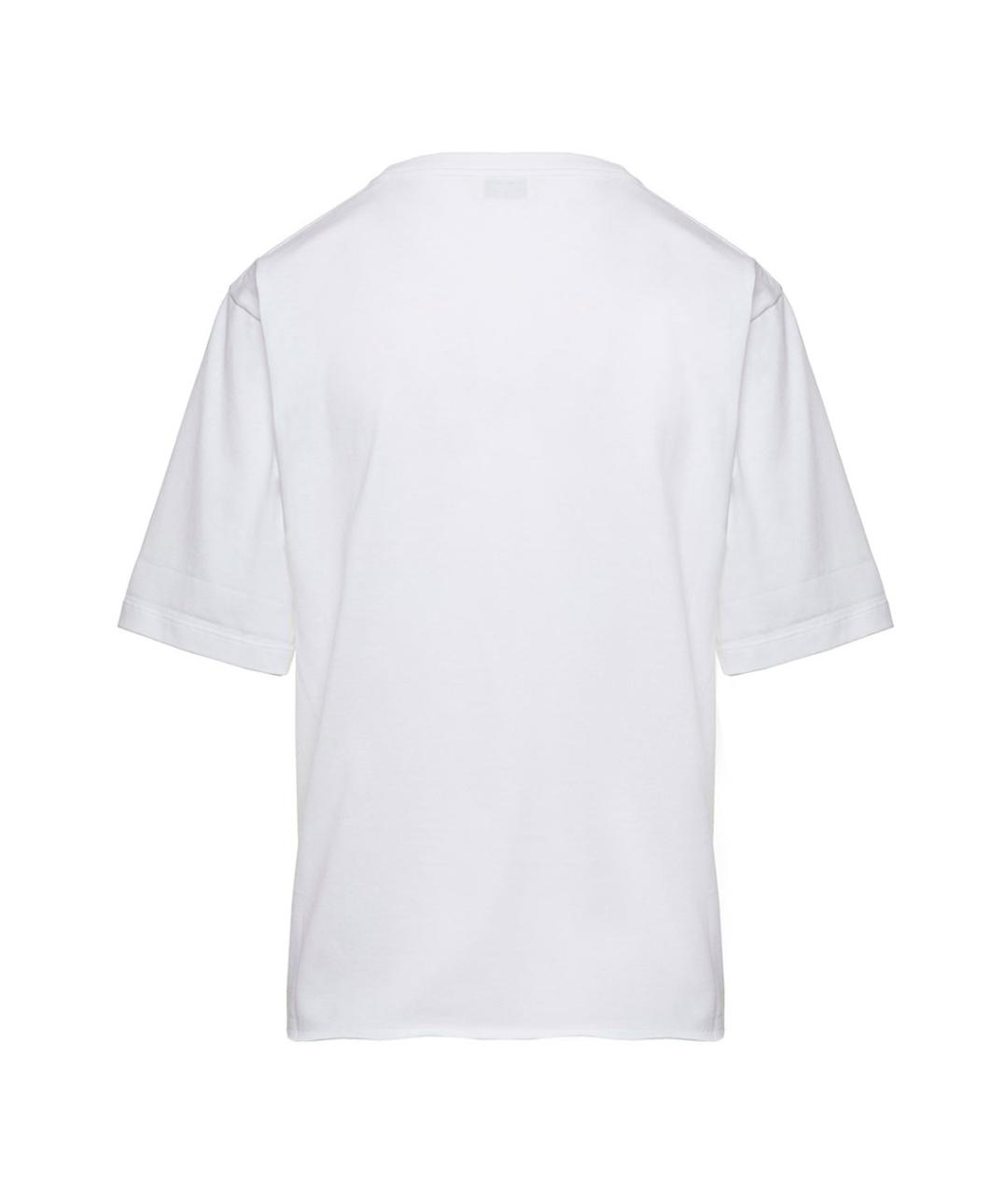 SAINT LAURENT Белая хлопковая футболка, фото 2