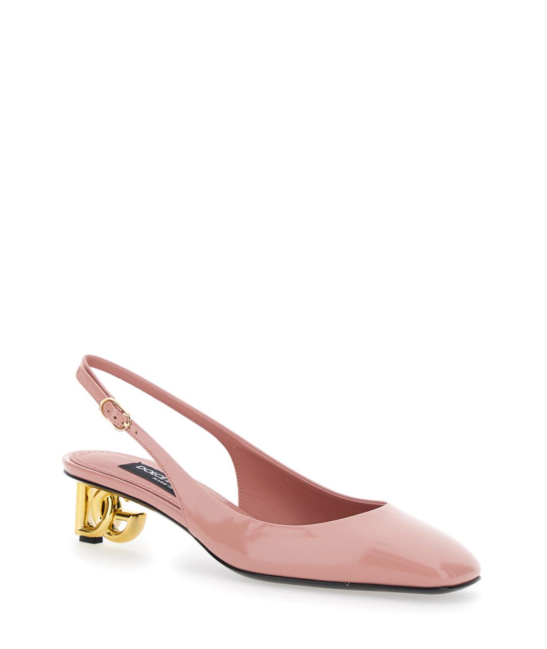 DOLCE&GABBANA Розовые кожаные туфли, фото 2