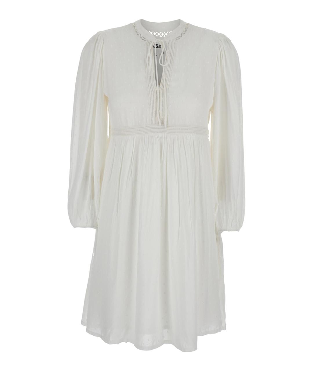 BA&SH Белое хлопковое повседневное платье, фото 1