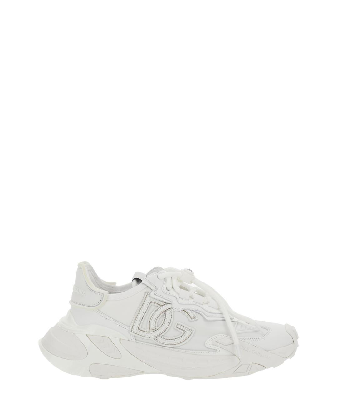 DOLCE&GABBANA Белые синтетические кроссовки, фото 1