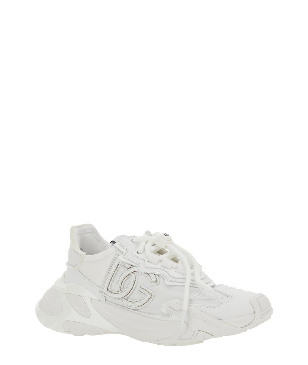 DOLCE&GABBANA Белые синтетические кроссовки, фото 2