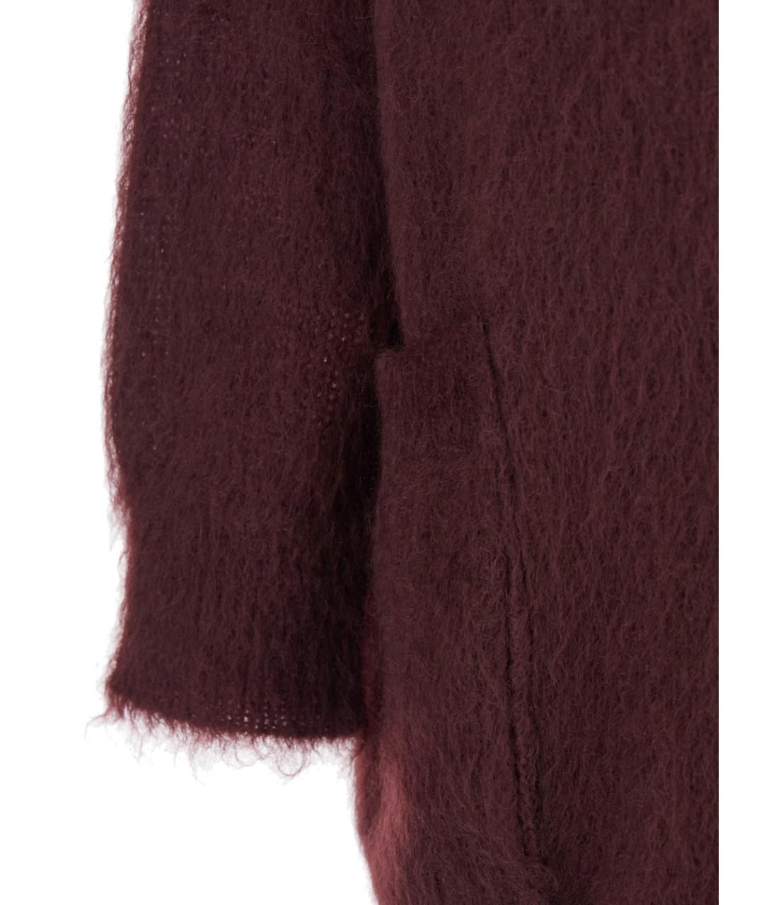 MAX MARA Бордовый полиамидовый джемпер / свитер, фото 3