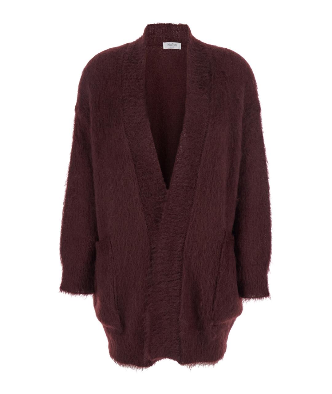 MAX MARA Бордовый полиамидовый джемпер / свитер, фото 1