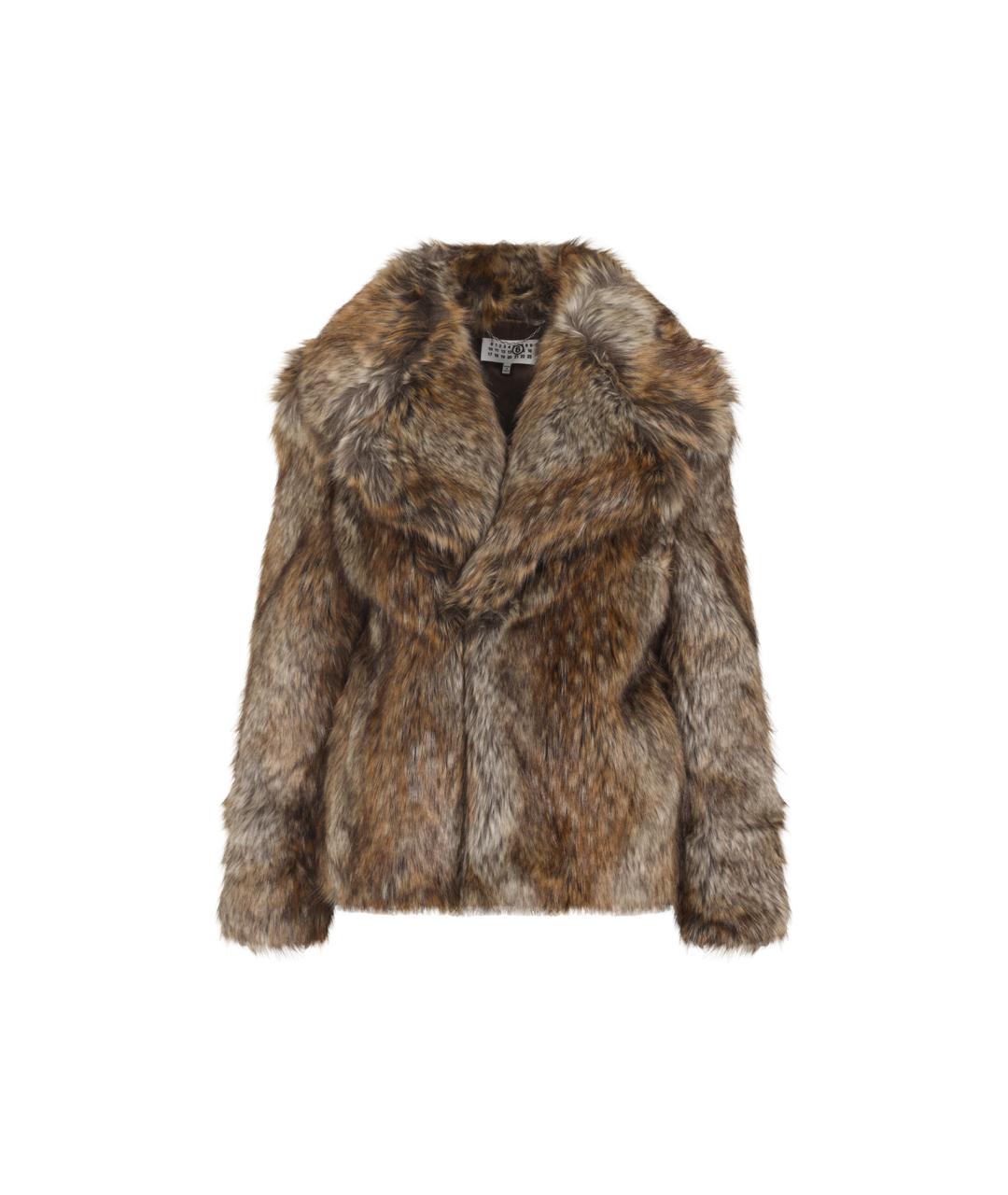 MM6 MAISON MARGIELA Бежевая шуба, фото 1