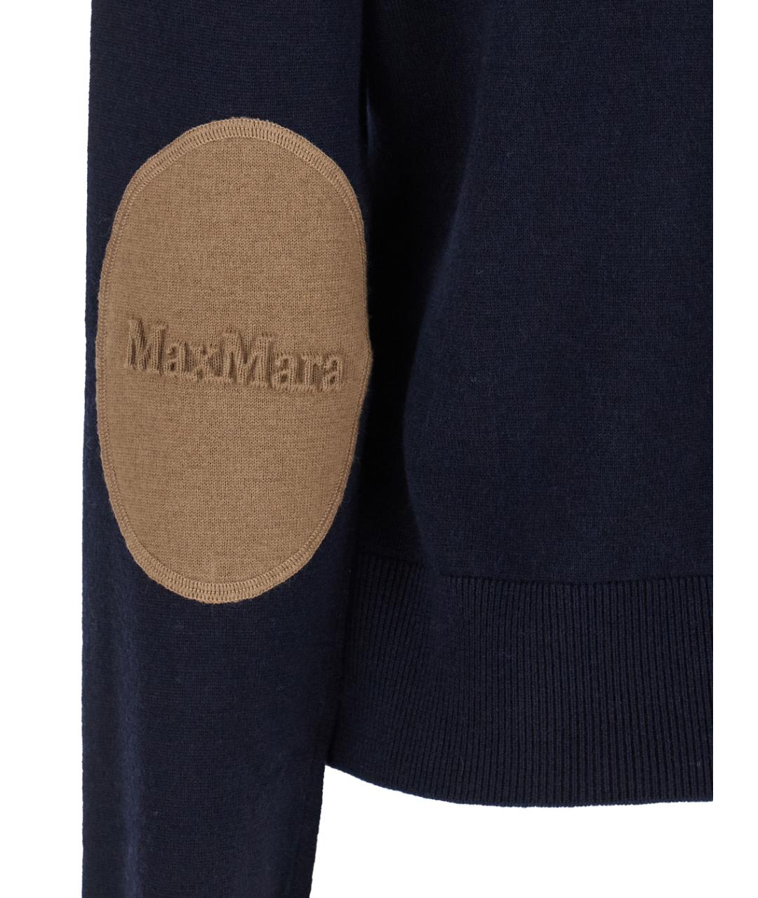 'S MAX MARA Синий шерстяной джемпер / свитер, фото 3