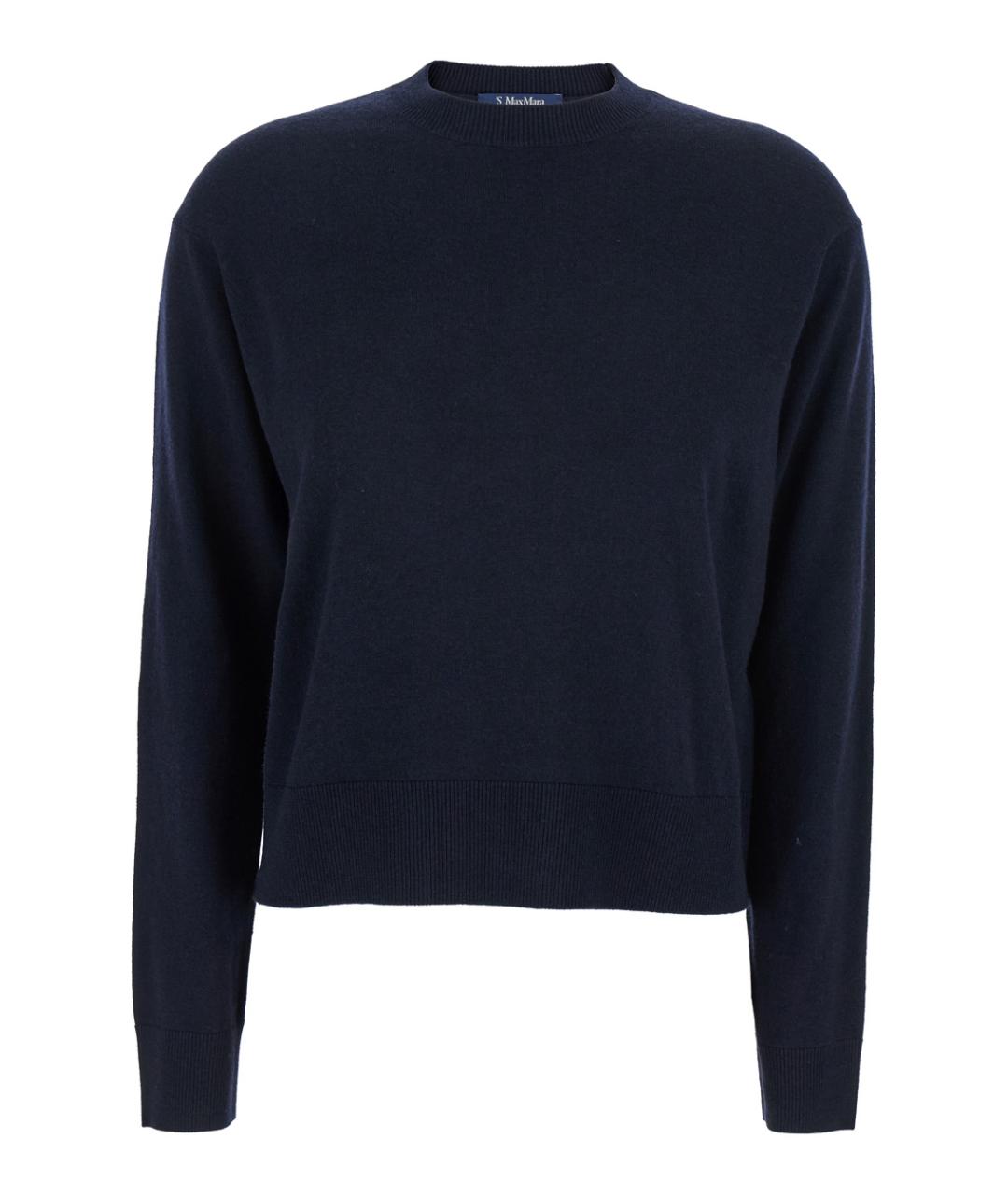 'S MAX MARA Синий шерстяной джемпер / свитер, фото 1