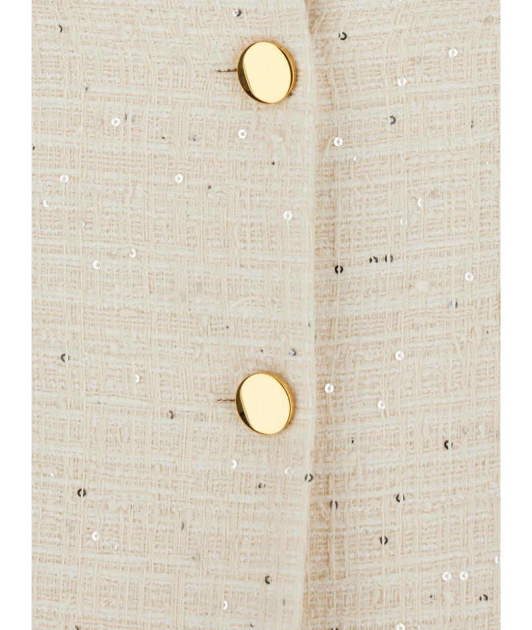 TAGLIATORE Белый хлопковый жакет/пиджак, фото 3