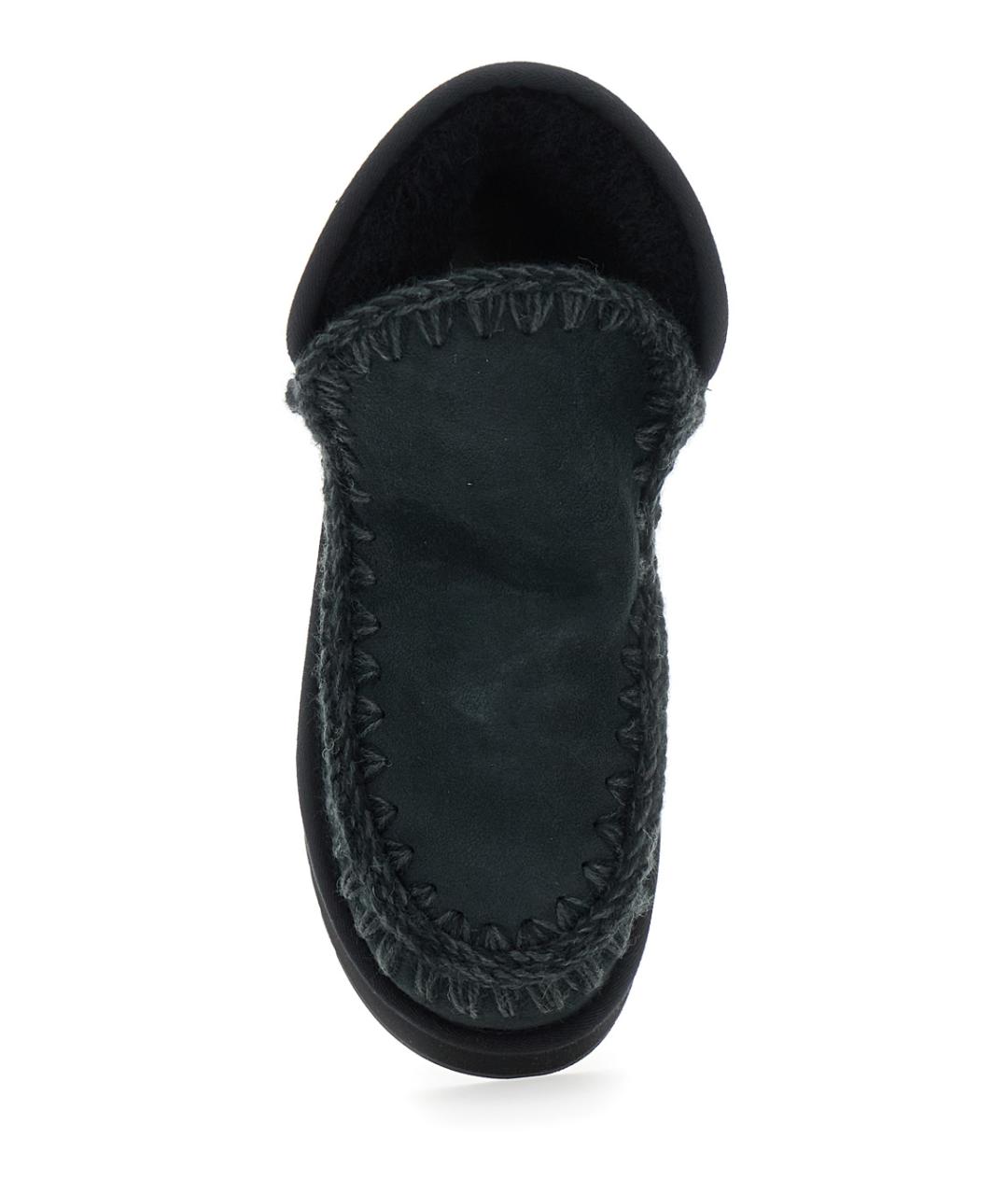 MOU Черные замшевые ботинки, фото 4