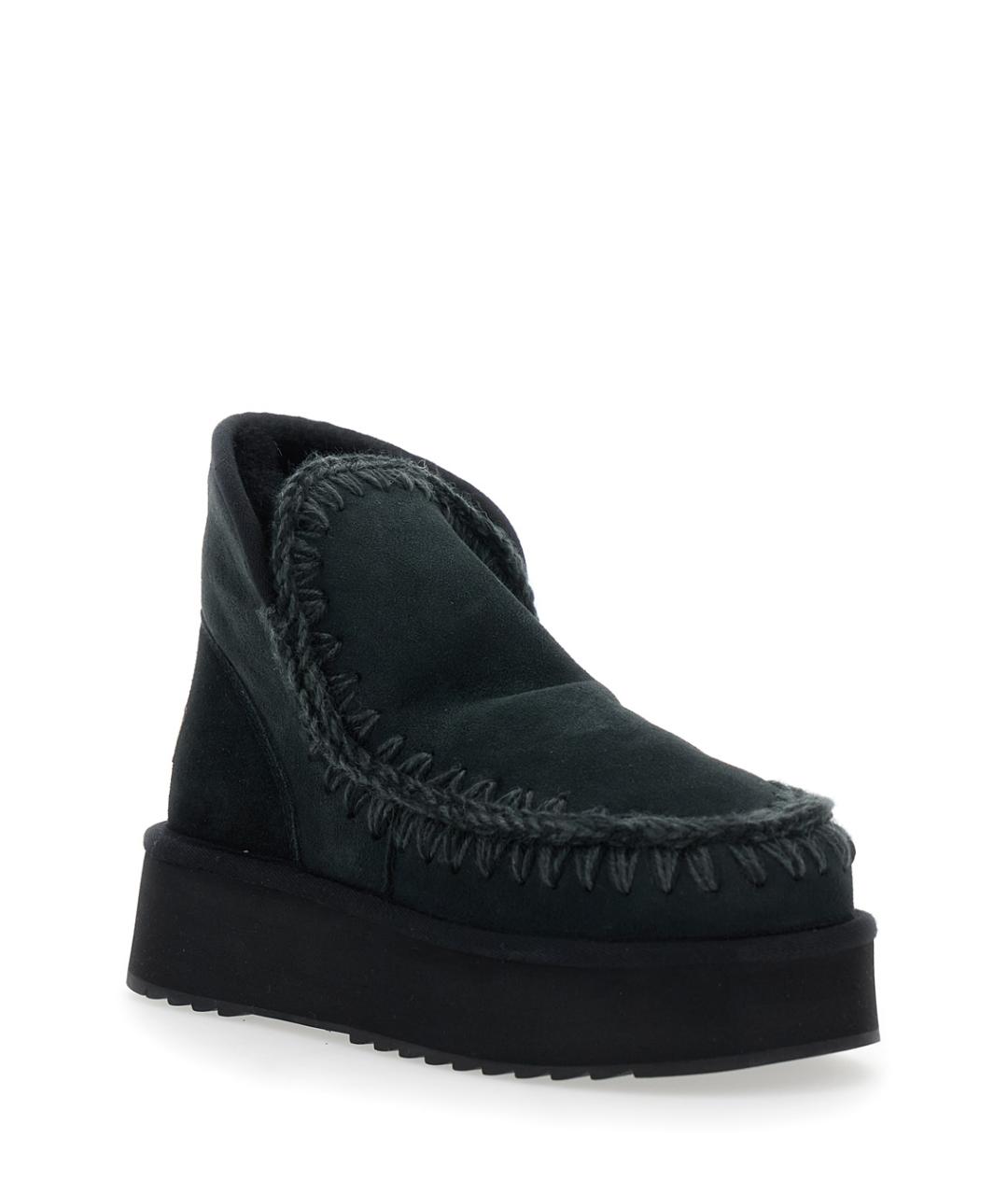 MOU Черные замшевые ботинки, фото 2