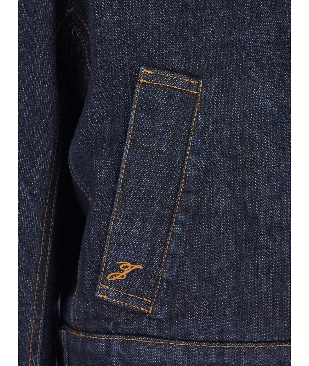 JACQUEMUS Синяя хлопковая дубленка, фото 3