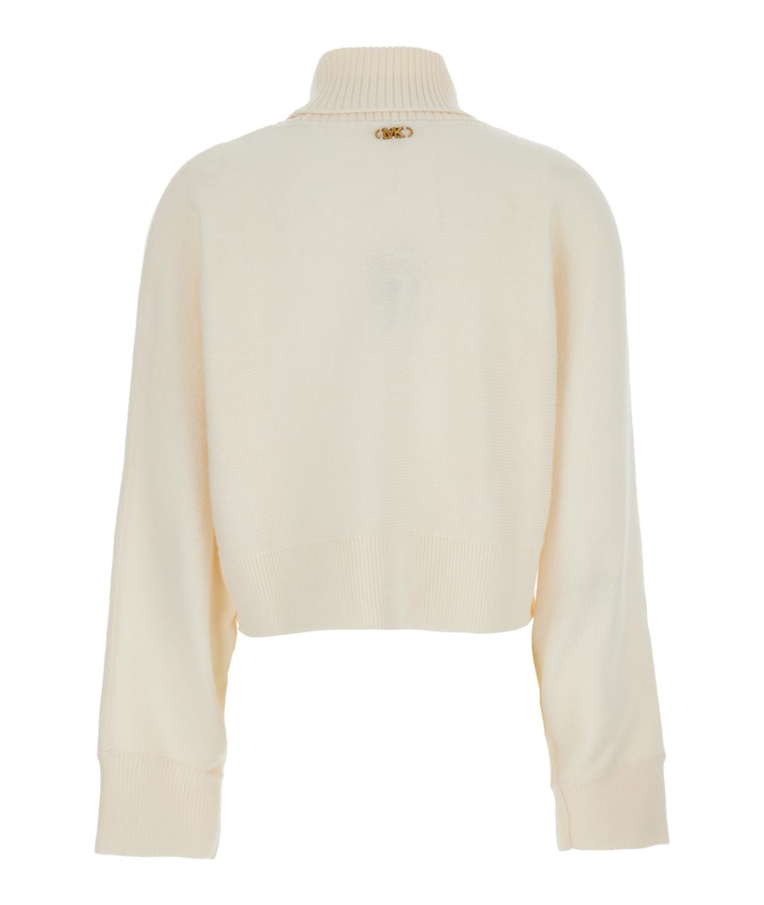 MICHAEL MICHAEL KORS Белый шерстяной джемпер / свитер, фото 2