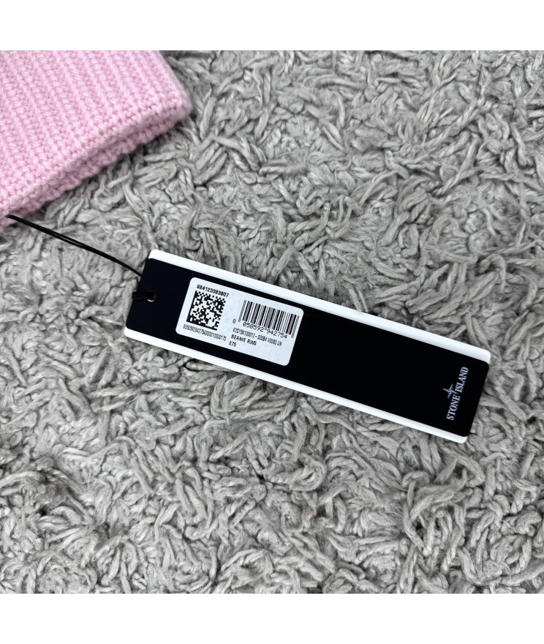 STONE ISLAND Розовая шерстяная шапка, фото 3