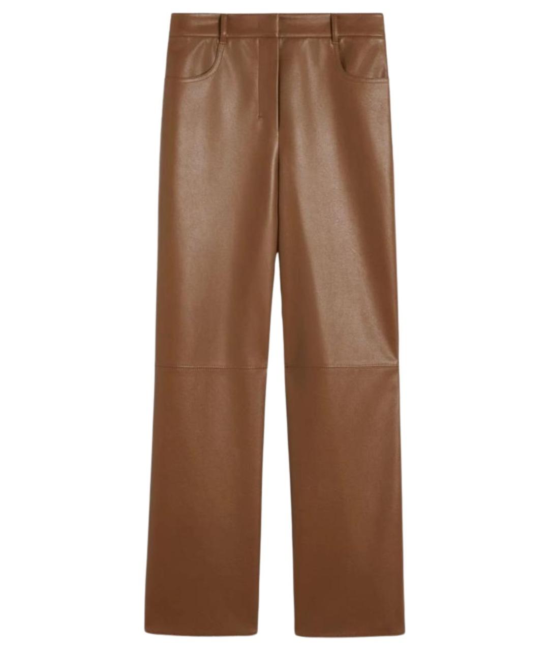 'S MAX MARA Коричневые прямые брюки, фото 1