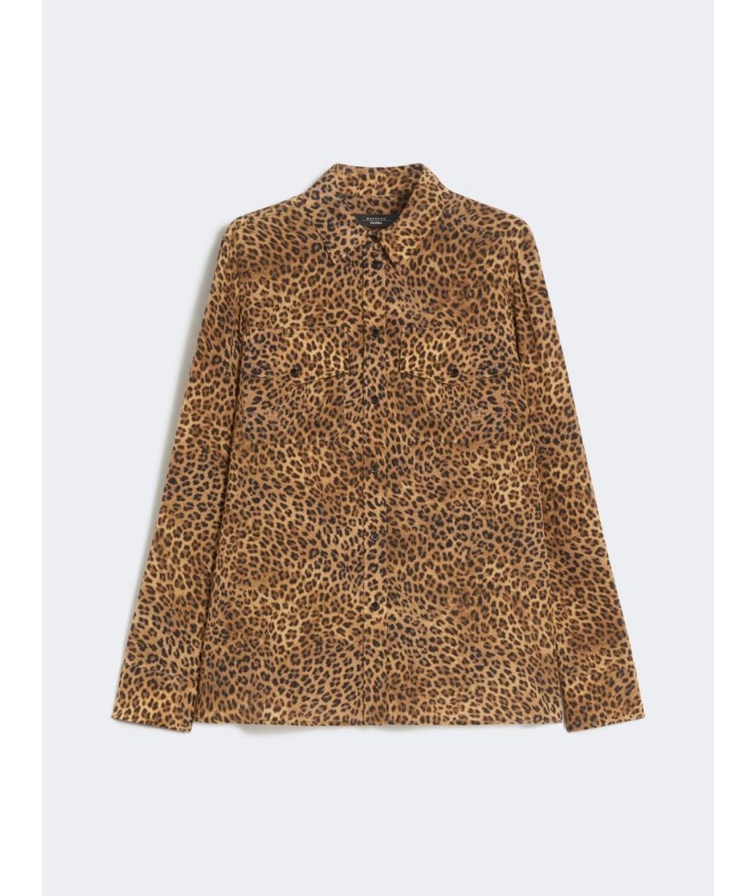 WEEKEND MAX MARA Мульти шелковая рубашка, фото 6