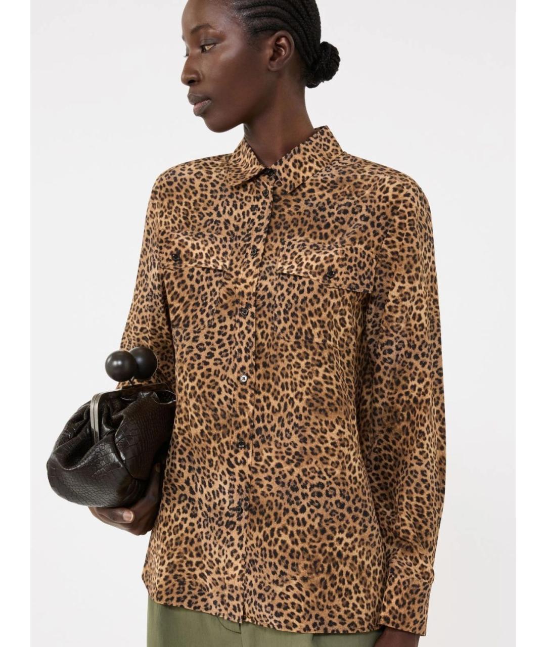 WEEKEND MAX MARA Мульти шелковая рубашка, фото 5