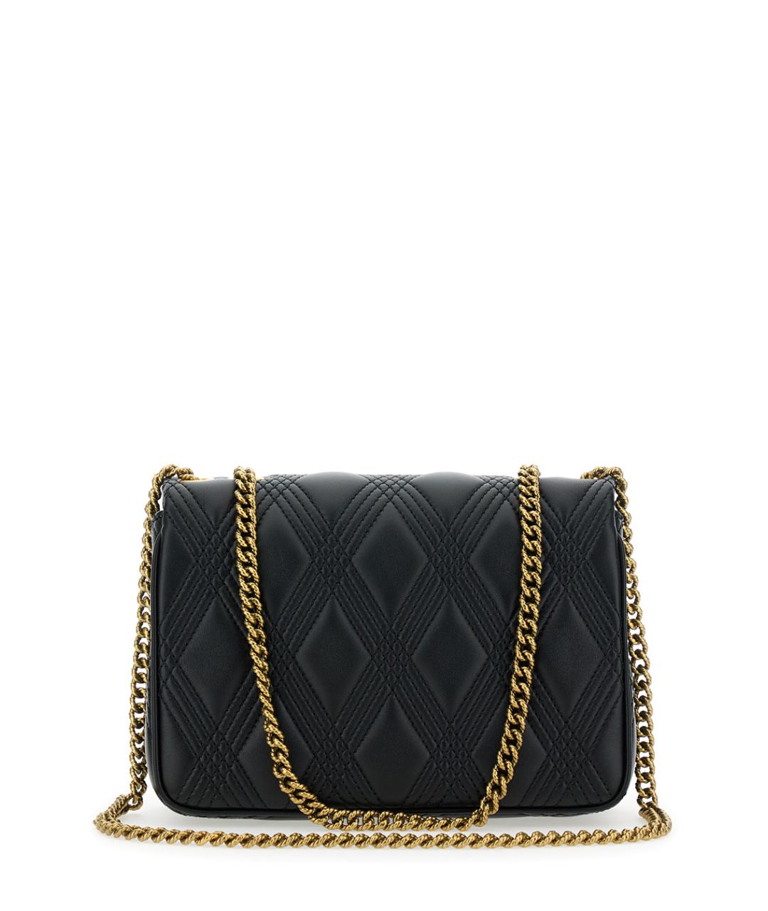 VALENTINO Черная кожаная сумка через плечо, фото 2