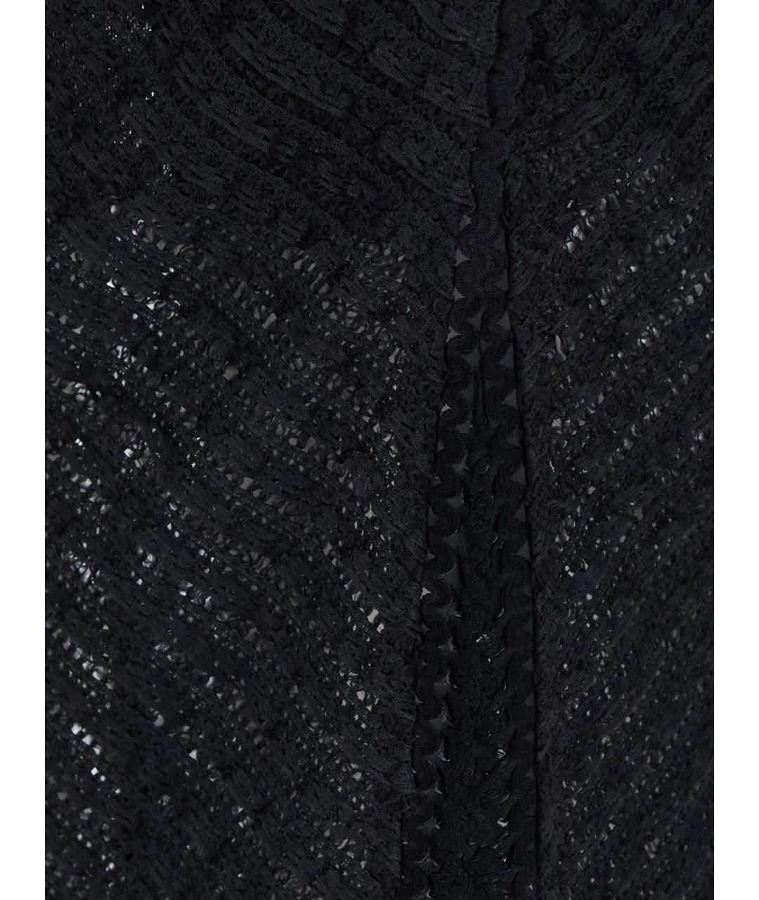 CHARO RUIZ Черная полиэстеровая юбка макси, фото 3