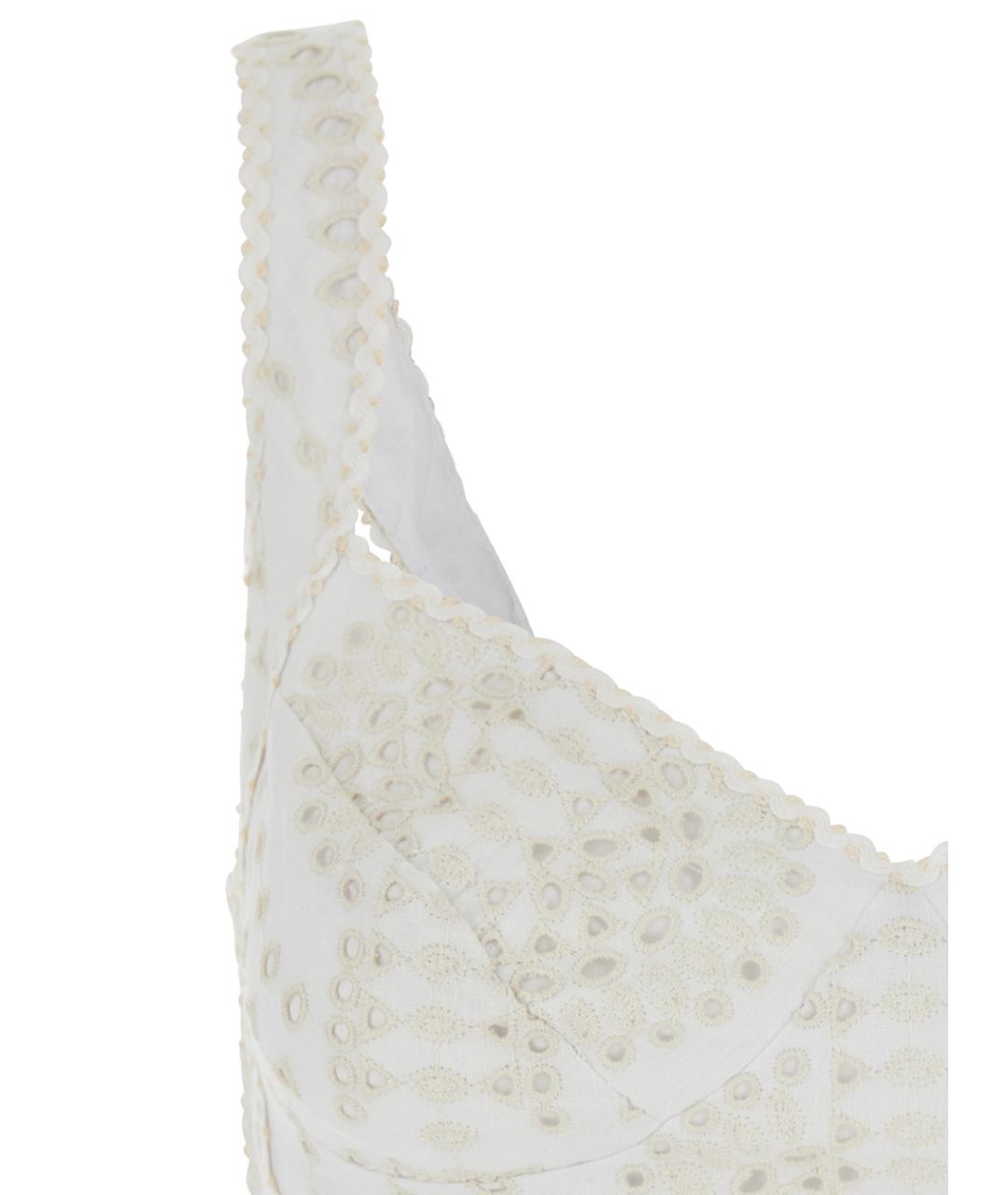 CHARO RUIZ Белая хлопковая майка, фото 3